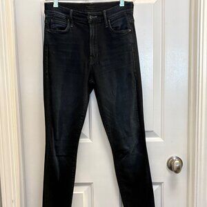 Mother denim jeans The Stunner Zip Two Step Fray dark blue sz 25